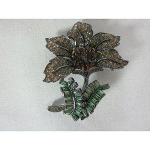 Nolan Miller Fashionable Flower Pin Brooch